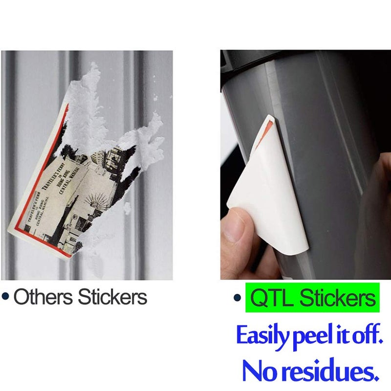 QTL Luggage Stickers for Adults Kids Travel Stickers for Luggage for Easy Identification Waterproof Vinyl Packs 100Pcs - Image 5